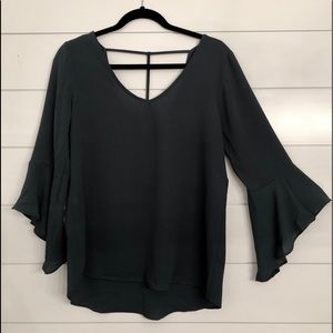 NWT Hunter Green Flowy Blouse
